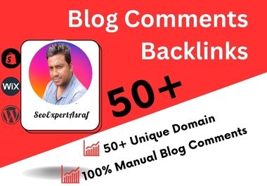 Manually Create 50 blog commenting,  blog comments backlinks