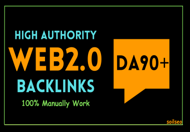 Get Super Strong 20+ Web 2.0 Dofollow Backlinks DA 90+