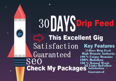 I will boost your rank 30 day SEO drip feed link building