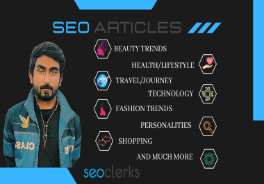 I will write SEO articles on fashion,  beauty,  lifestyle or health