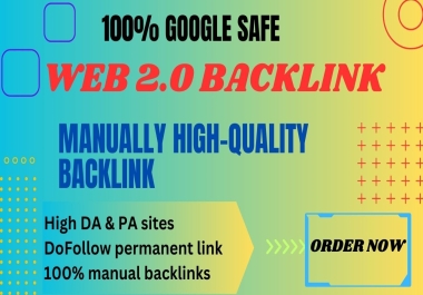 Powerful 50 Dofollow Web 2.0 Backlinks Blog High-authority with High DA.