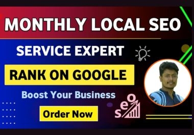 Monthly Local SEO Service for your Website and GMB
