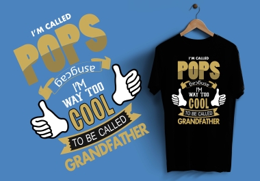 I will design a custom awesome typography t shirt design,  merchandise design