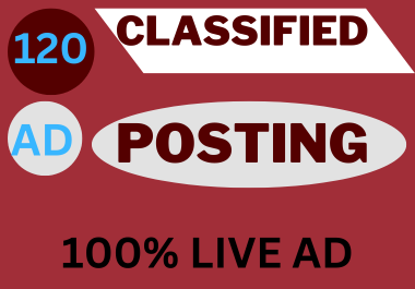 I Will do 120 Manual Classified Ad Posting to top rated sites