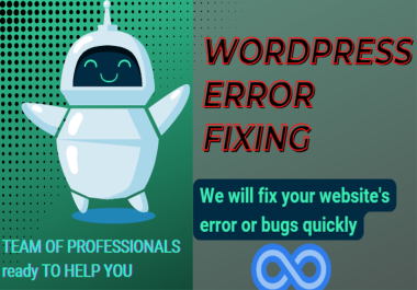 I will fix wordpress issues,  wordpress errors,  wordpress bugs