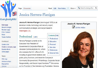 I will create an appoved Everybodywiki page for personal or company