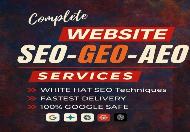 I will rank your website on AI with Answer Engine Optimization AEO,  GEO & High-Quality Backlinks