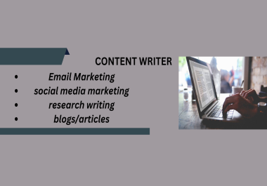 I will write blogs/articles in ENGLISH/CHINESE or GERMAN LANGUAGE