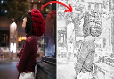 I will convert a photo to sketch