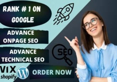 I will optimize website SEO service on wordpress,  squarespace,  webflow,  wix for google top ranking