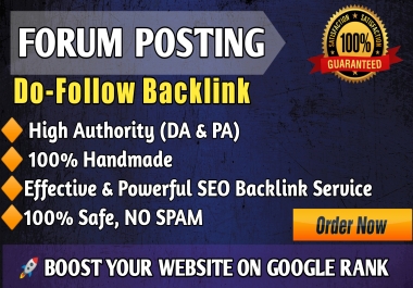 50 High DA Forum Posting Backlinks DoFollow Links for Fast Google Ranking 2025