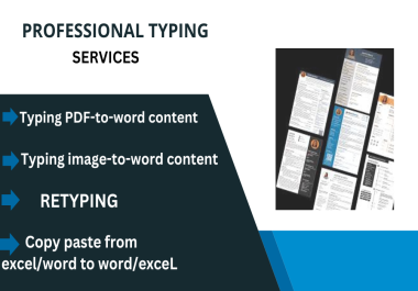 I will do fastest data entry,  web research,  excel,  typing,  copy paste