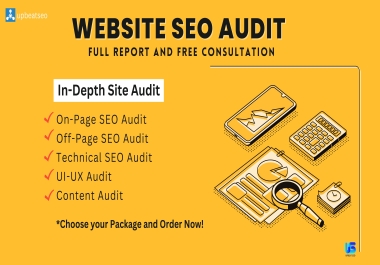 I will do an in-depth Website SEO Audit,  detailed Report plus Consultation