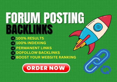I will create 80 forum posting dofollow SEO backlinks link building for your websites
