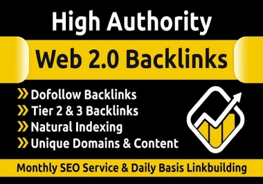 I Will Create 40 High-Quality Web 2.0 Backlinks