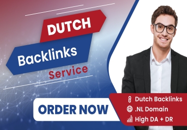 I will do dofollow seo dutch backlinks with high da. NL domain