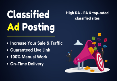 I will publish 100 ads in top ad posting sites