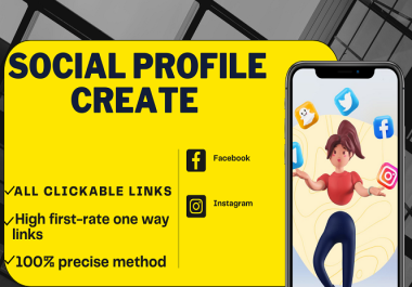 60 social profile creation or profile backlinks for brand creation