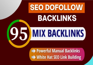 I will 95 mix dofollow backlinks by Profile,  web2.0,  Directory,  Article Submission,  PDF,  classified
