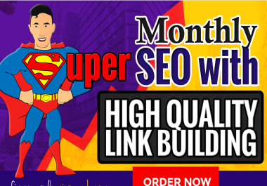Complete Monthly SEO Service with high quality Do-Follow backlinks