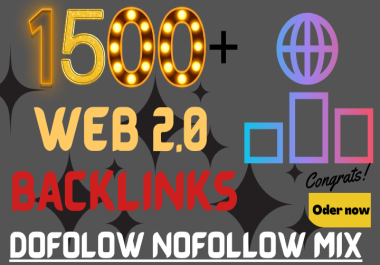 I will create web 2 0 article post 1500 backlinks seo manually mix