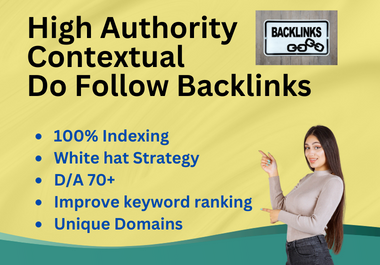 I will build dofollow contextual backlinks for SEO link building