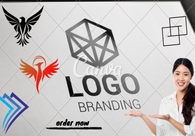 i will create professional logo,  Branding logos,  unique and attractive.