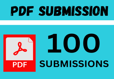 I will do 100 PDF submissions top 100 document sharing sites