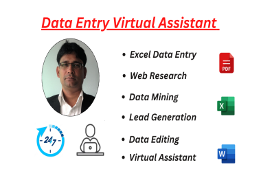 Experience Professional-Level Data Entry,  Typing,  Lead Generation,  Web Research