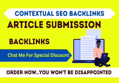 200 Article submission backlink on high quality article backlink site