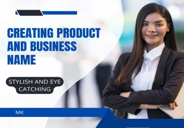 I will give unique and creative brand name ideas and slogans