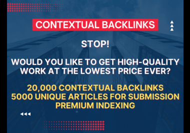 I will make contextual backlinks,  SEO link building,  dofollow links