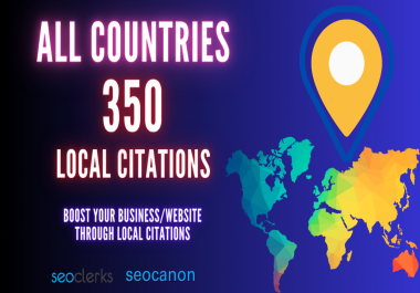 I will do Top 70 high quality local SEO citations for any country