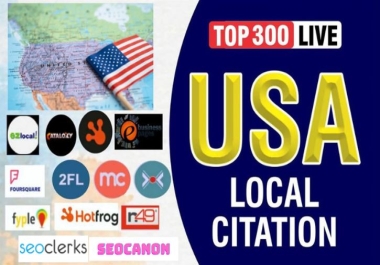 I will best 300 USA SEO citations and business directories for google ranking