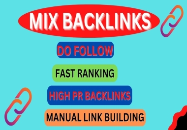 I will Manually provide 150 High Quality Mix SEO Do-follow Backlink
