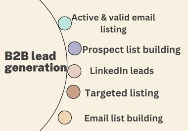 I will do b2b lead generation with linkedIn leads