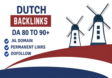 25 Dutch. nl Dofollow Netherlands Backlinks +50 High Authority Dofollow Backlinks