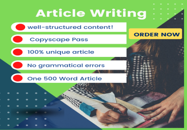 I will write 500 words Article in just one day