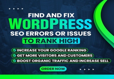 Find And Fix Wordpress SEO Errors Or Issues To Rank High