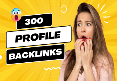 I will create 300 Profile Backlink for SEO link Building