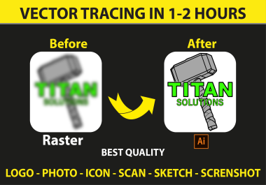 I will vectorize logo,  vector tracing,  convert to vector,  any image
