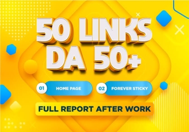 50 homepage PBN DA 50+ To 60+ Permanent Do FollowSEO Backlinks Boost Your Rank