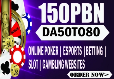 150 HomePage Posts DA 50 Plus PBNs