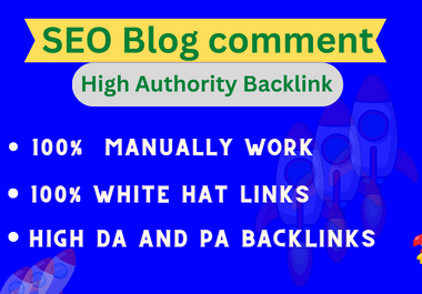 I Will Create 250 HQ High Quality SEO Blog comment Backlinks