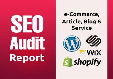 5 Page SEO Audit Report for your Website