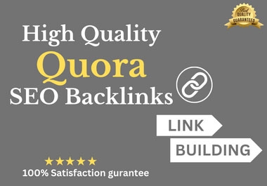 Boost Your Website with 20 High-Quality Quora Backlinks with contextual link