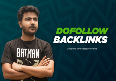 100 High Authority DoFollow Backlinks Upto DA 90+
