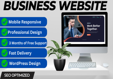I will Bulid a wordpress website design,  wordpress blog,  and business website