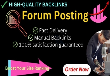 I will link 50 high-quality forum post backlinks