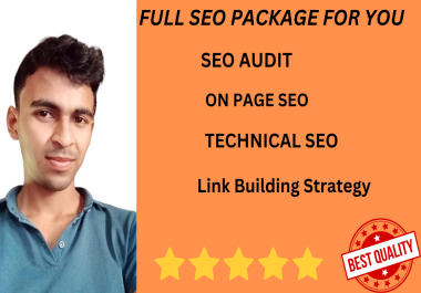 I will do a Full SEO package for your website google ranking